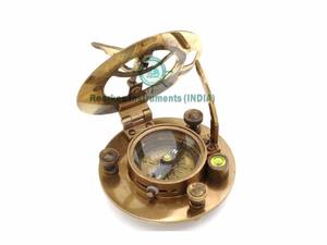 Hatton Garden London cadran solaire en laiton Antique montre boussole avec boîte en bois Vintage Navigation Direction boussole à collectionner - Product Image 4