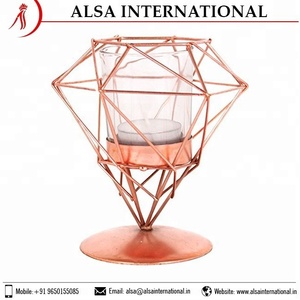 Meilleure Qualité Grossiste Personnalisé Conception Unique Bougeoir En Cuivre Commande En Ligne - Product Image 2