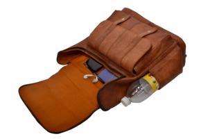 100% bolso de cuero genuino de Color marrón hecho a mano elegante mochila para mujer regalo para su mochila de viaje de negocios mochila para el trabajo - Product Image 5