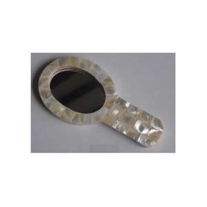 Mother of Pearl Inlay Hand <b>Mirror</b> Frame Cosmetic <b>Mirror</b> <b>Small</b> Hand <b>Mirror</b> of Girls and Women - Product Image 6