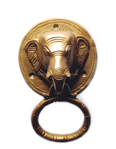 Accessoires de meubles décoratifs OMG Industries, frappe-porte en laiton antique, tête de lion personnalisée, anneau de tirage noir, frappe-porte - Product Image 6