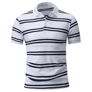 Vente en gros design personnalisé polo en coton à manches courtes uniforme d'été avec impression de logo personnalisé tissu à motif solide - Product Image 1