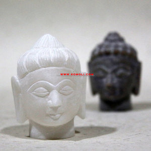 Figurines en pierre grise, 15 cm, statue pour la tête de bouddha - Product Image 4