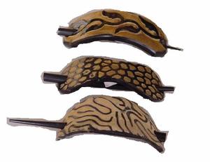 Buffalo Horn <b>Hair</b> Clips with Patterns Horn <b>Hair</b> Clips Horn Crafts Jewelry <b>for</b> Women and Girls - Product Image 2