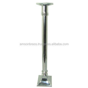 Portavelas de pilar para decoración navideña, candelabros de pilar de cristal dorado artesanal elegante para fiesta de boda - Product Image 3