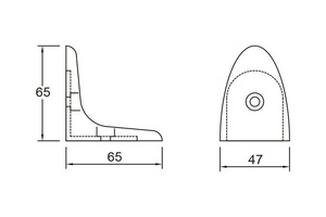 Accesorio de soporte de pared de partición de inodoro de cubículo de diseño moderno para uso en el baño - Product Image 3