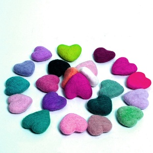 FCS-015 respetuoso del medio ambiente de Nueva Zelanda fieltro corazones y estrellas casa decoración de Navidad fieltro mujeres artesanos de Nepal - Product Image 3