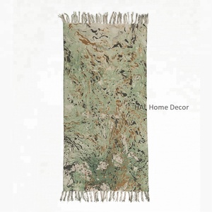 Luxury Indian Hand Made Living Room Area Rugs, Designer Floor Rugs and Carpets, Custom Made Cotton Kids Rugs For Home Decor - Product Image 3