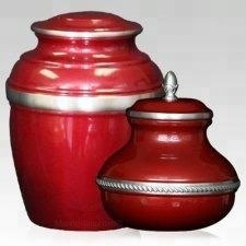 Juegos de estilo americano de tres urnas de cremación de latón azul y plateado de Brassworld India Funeral Supplies - Product Image 5