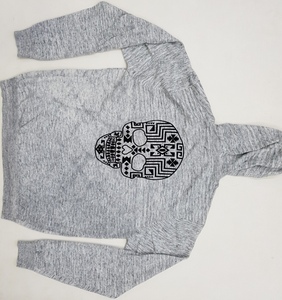 Sudadera con capucha de lana para hombre ultra elegante con estampado de calavera en la espalda, ropa de Bangladesh, lote de existencias/cancelación de envío/excedente para invierno - Product Image 6
