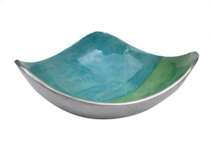 Bol à fruits en métal martelé personnalisé de haute qualité Vaisselle en aluminium écologique Vaisselle polie - Product Image 2