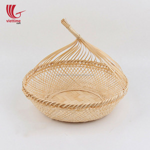 ตะกร้าผลไม้ไม้ไผ่ธรรมชาติเป็นมิตรกับสิ่งแวดล้อมตะกร้าหวายแขวนผลไม้สำหรับทำความสะอาดและจัดเก็บขายส่งตัวเลือกที่มีอยู่ - Product Image 6