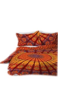 Juego de funda de edredón de Mandala bohemio, colcha Reversible de inspiración india de calidad con 2 fundas de almohada con cremallera a juego para hoteles - Product Image 2