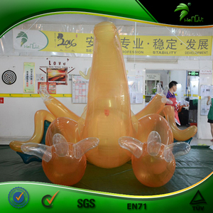 Nuevo Diseño, Dragón Inflable Transparente Naranja, Imagen Sexy <span class=keywords><strong>de</strong></span> Dragón Inflable Acostado - Product Image 4