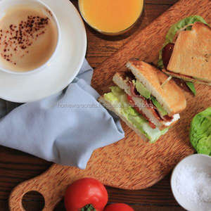 Tabla de cortar de bambú desechable ecológica, tabla de cortar hecha a mano, textura barnizada, cocina sostenible, certificado CE/UE - Product Image 4