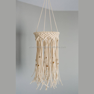 Eco Friendly Handcrafted Bohemian Natural Macrame <b>Lamp</b> <b>Shade</b> Chandelier Suppliers - Product Image 2