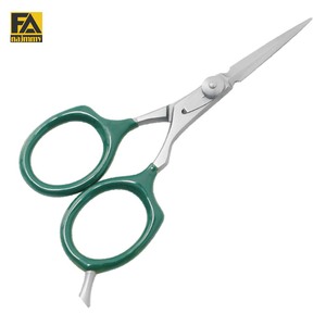 Ciseaux de fantaisie en acier inoxydable, lames de rasoir avec repose-doigt, ciseaux de haute qualité - Product Image 1