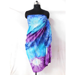 Ropa de playa de rayón tie die, pareo de bikini, toalla de playa, tela, bufanda, sarong - Product Image 4