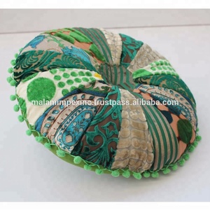 Cojín Redondo de Terciopelo para Silla, Hecho a Mano, con Diseño de Patchwork y Función de Masaje para Yoga, 40cm, Superventas - Product Image 2