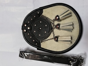 Vestido personalizado Sporran Light Bovine Skin Cantle Sporrans Uniformes musicales Accesorios Wear Sporran - Product Image 2
