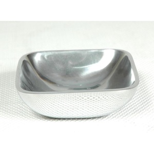 ชามโลหะสแตนเลสสีเงินสำหรับตกแต่งคริสต์มาสโรงแรมร้านอาหาร - Product Image 4