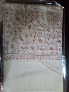 New Embroidered Square Winter Indian Cashmere Wool <b>Shawls</b> for <b>Women</b> - Product Image 3