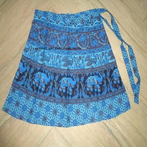 กระโปรงสั้นพิมพ์ลายโบฮีเมียนกระโปรงลายพื้นเมืองสำหรับสุภาพสตรีกระโปรงพิมพ์ลายช้าง - Product Image 1