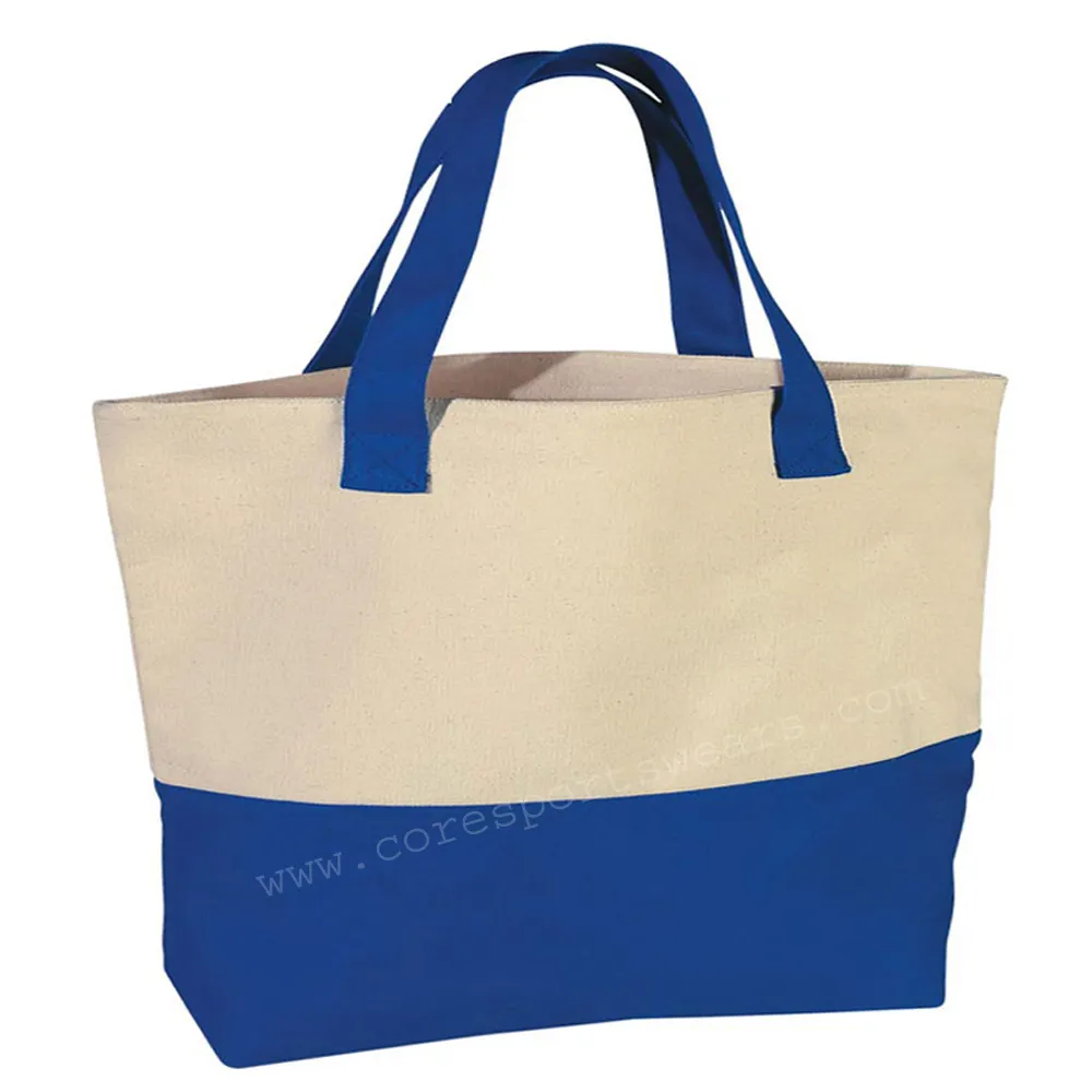 अनुकूलित कपास कैनवास शॉपिंग बैग हैवी ड्यूटी मजबूत कपड़े और सिलाई कस्टम कढ़ाई और सिल्क स्क्रीन प्रिंटिंग