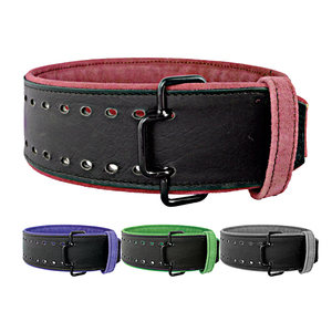 Cinturón De cuero resistente ajustable personalizado para levantamiento de pesas y entrenamiento de potencia en gimnasio cinturón de potencia de gimnasio de 13MM - Product Image 1