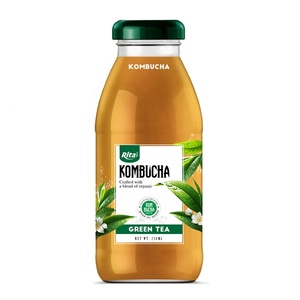 OEM/ ODM Pure Juice Good Manufacturer From Vietnam 250ml Glass Bottle Green Tea Kombucha Own Brand Provider Best Wholesale