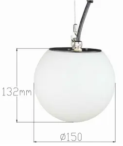 Bola suspensa led rgb dmx 3d, natal, ip65