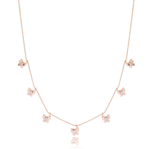 Collier à breloques en forme de papillon, pendentif en argent Sterling 925 fait à la main, vente en gros - Product Image 1