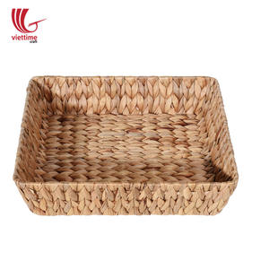 Wholesale <b>Large</b> Woven Tray Perfect Water Hyacinth <b>Storage</b> <b>Basket</b> Made in Vietnam for Serving - Product Image 6