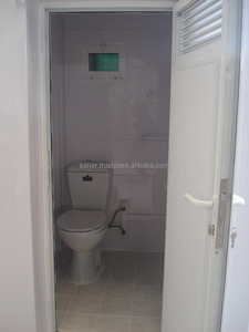 Panneaux sandwich WC Metropol en fibre de verre polyester écologiques Premium Safter Marine White 130x130x230cm, design minimaliste pour - Product Image 4