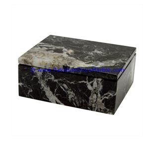 Bocaux rectangulaires en marbre exclusifs Conteneur de stockage sûr pour les épices alimentaires Café Sucre avec des techniques de plaque - Product Image 2