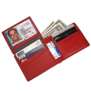 Portefeuille en cuir véritable de qualité export, à double pliage, avec blocage RFID, pour hommes, avec plusieurs emplacements pour cartes et compartiment pour billets, en vente - Product Image 2