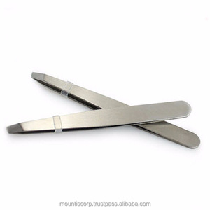 Pinces à épiler professionnelles pour sourcils et yeux, 1 pièce, en acier inoxydable, pour épilation des poils, outil de maquillage - Product Image 2