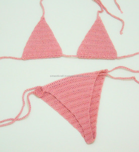 Trendy Thong <b>Bikini</b> <b>Set</b>, Nude <b>Bikini</b>, <b>Bikini</b> Bottom, Brazilian <b>Bikini</b> Bottom , Honey Love ,Crochet Bottom - Product Image 1