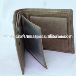 100% portefeuilles pour hommes en cuir véritable avec fente pour monnaie et porte-carte d'accès produit personnalisé de qualité supérieure - Product Image 5