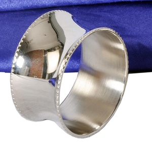 Anneau de serviette en acier inoxydable, anneau de serviette en NICKEL - Product Image 1