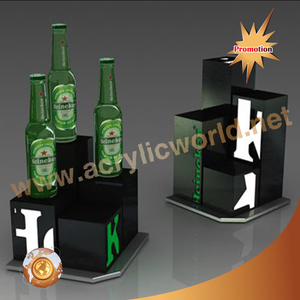 Customized Eco-friendly <b>Acrylic</b> Advertising <b>Display</b> <b>Stands</b> Custom Logo for Shot Glass Wine Glass Holder Department Store Counter - Product Image 4