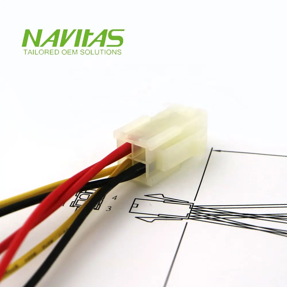 OEM Molex 39-01-2046 4 pines 4,2mm Mini Fit Jr Conector 1007 Arnés de cableado