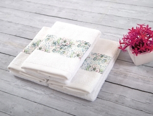 Juego de Toallas MS Bordadas en Jacquard, 100% Algodón de Fibra Larga, Turcas, para Hotel, Spa, Sauna, Hammam, Desechables, de Secado Rápido, para Uso en Avión - Product Image 3