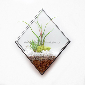 <b>Clear</b> <b>Glass</b> & Metal Black Tabletop <b>Vase</b> with New Classical/Post-modern Style - Product Image 1