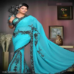 Las últimas mujeres tradicionales de la India, ropa de diseñador, Bandhani work Bandhani Sarees En Surat - Product Image 1