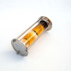 Calyron náutico naranja líquido arena temporizador hora vidrio arena blanca niquelado aleación Metal antiguo imitación hecho a mano decoración del hogar - Product Image 3