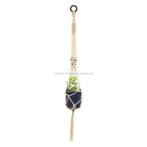 Colgadores de Macramé Tradicionales y Étnicos para Plantas, Colgadores de Cuerda para Plantas, Colgadores de Madera para Plantas - Product Image 2