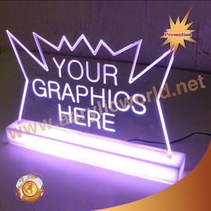 Base de señal LED RGB, borde acrílico personalizado que cambia de Color, iluminado - Product Image 3