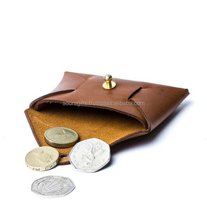 Monedero de cuero marrón personalizado, bolso de bolsillo con logotipo personalizado, monedero en relieve - Product Image 1