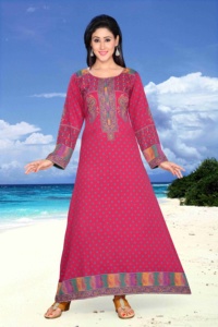 Caftán caftán estampado hecho a mano - Product Image 6